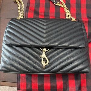 Rebecca Minkoff Edie Black Quilted Shoulder Bag